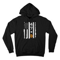 Usa 47th Flag Bitcoin Design – Trump Crypto Supporter Hoodie