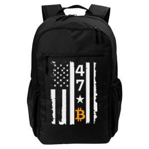 Usa 47th Flag Bitcoin Design – Trump Crypto Supporter Daily Commute Backpack