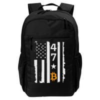 Usa 47th Flag Bitcoin Design – Trump Crypto Supporter Daily Commute Backpack