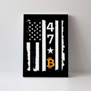 Usa 47th Flag Bitcoin Design – Trump Crypto Supporter Canvas