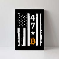 Usa 47th Flag Bitcoin Design – Trump Crypto Supporter Canvas