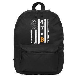 Usa 47th Flag Bitcoin Design – Trump Crypto Supporter 16 in Basic Backpack