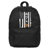 Usa 47th Flag Bitcoin Design – Trump Crypto Supporter 16 in Basic Backpack