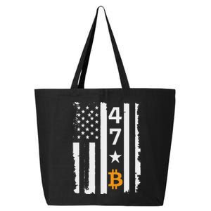 Usa 47th Flag Bitcoin Design – Trump Crypto Supporter 25L Jumbo Tote