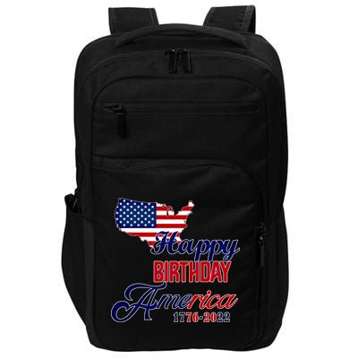 Usa 4th July Gift Happy Birthday America Gift Commemorative Cute Gift Impact Tech Backpack