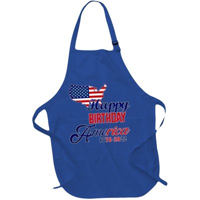 Usa 4th July Gift Happy Birthday America Gift Commemorative Cute Gift Apron