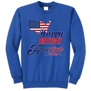 Usa 4th July Gift Happy Birthday America Gift Commemorative Gift Sweatshirt