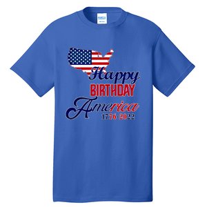 Usa 4th July Gift Happy Birthday America Gift Commemorative Gift Tall T-Shirt