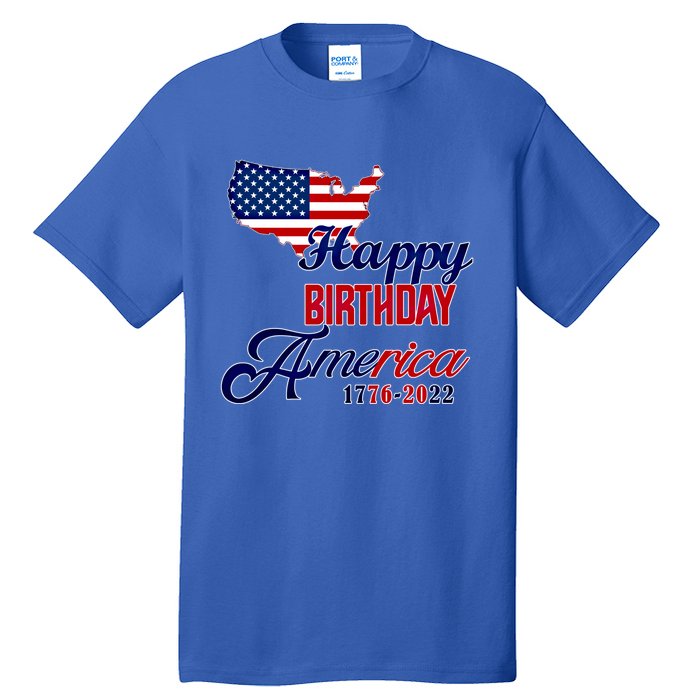 Usa 4th July Gift Happy Birthday America Gift Commemorative Gift Tall T-Shirt