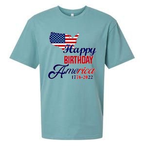 Usa 4th July Gift Happy Birthday America Gift Commemorative Gift Sueded Cloud Jersey T-Shirt