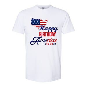 Usa 4th July Gift Happy Birthday America Gift Commemorative Gift Softstyle CVC T-Shirt