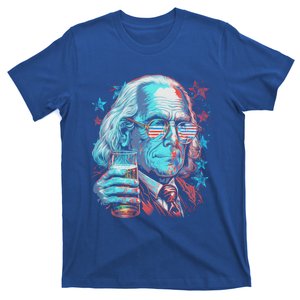 Usa 4th Of July Ben Drankin Benjamin Franklin Funny Beer Gift T-Shirt