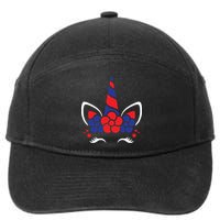Unicorn 4th Of July 7-Panel Snapback Hat