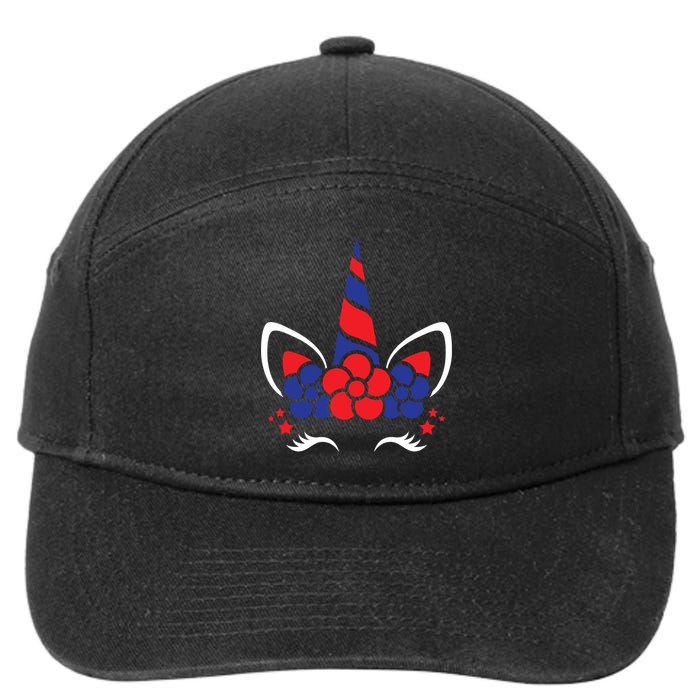 Unicorn 4th Of July 7-Panel Snapback Hat