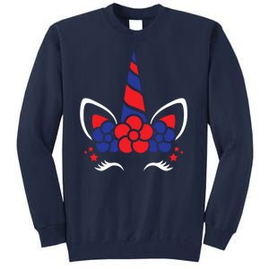 Unicorn 4th Of July Tall Sweatshirt