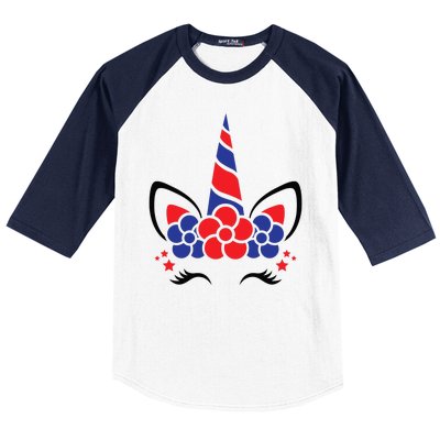 Unicorn 4th Of July Baseball Sleeve Shirt