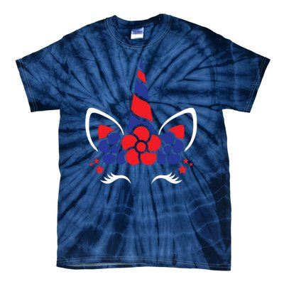 Unicorn 4th Of July Tie-Dye T-Shirt