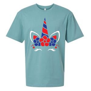 Unicorn 4th Of July Sueded Cloud Jersey T-Shirt