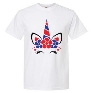 Unicorn 4th Of July Garment-Dyed Heavyweight T-Shirt