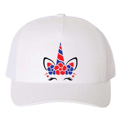 Unicorn 4th Of July Yupoong Adult 5-Panel Trucker Hat