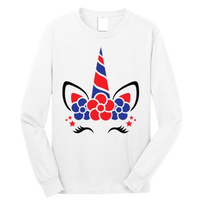 Unicorn 4th Of July Long Sleeve Shirt