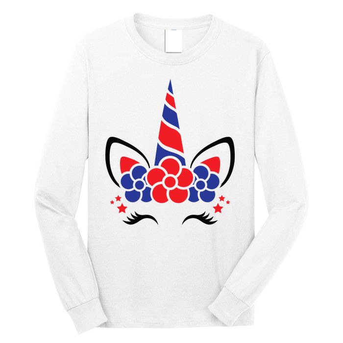 Unicorn 4th Of July Long Sleeve Shirt