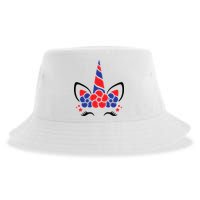 Unicorn 4th Of July Sustainable Bucket Hat
