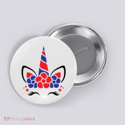 Unicorn 4th Of July Button