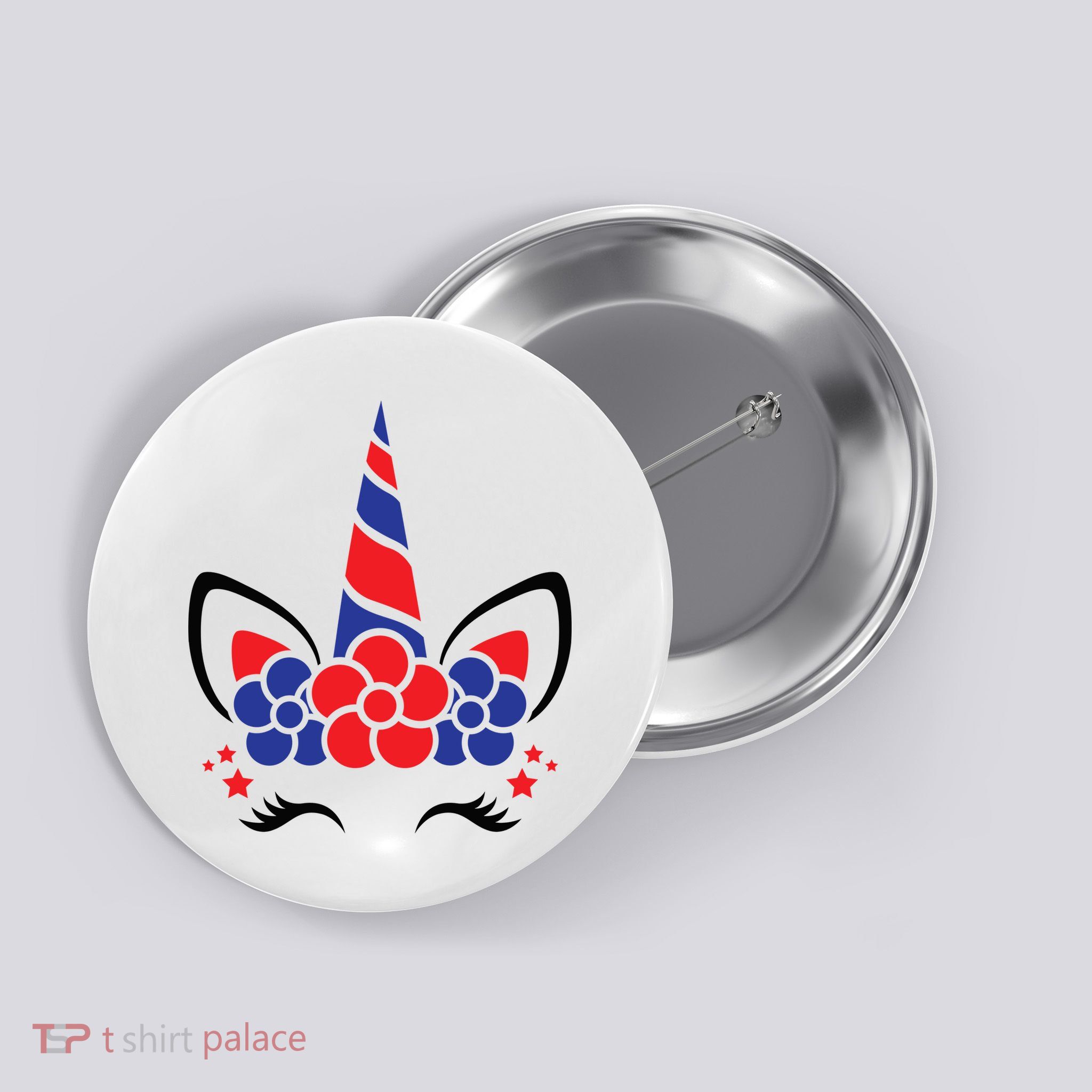 Unicorn 4th Of July Button