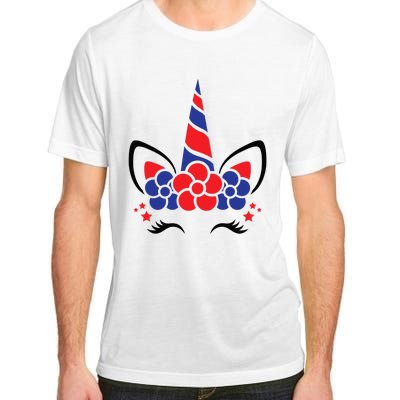 Unicorn 4th Of July Adult ChromaSoft Performance T-Shirt