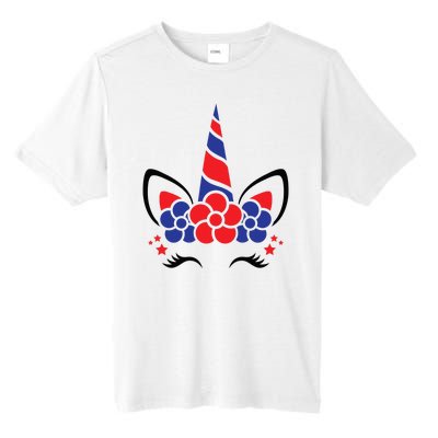 Unicorn 4th Of July Tall Fusion ChromaSoft Performance T-Shirt