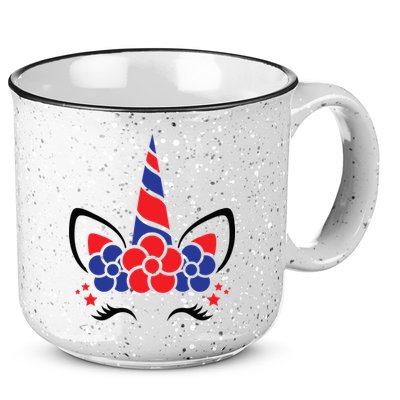 Unicorn 4th Of July 15oz Campfire Ceramic Mug