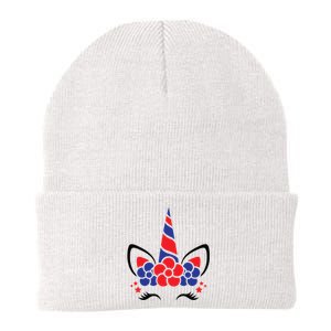 Unicorn 4th Of July Knit Cap Winter Beanie