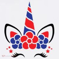 Unicorn 4th Of July Flatbill Hat