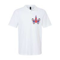 Unicorn 4th Of July Softstyle Adult Sport Polo