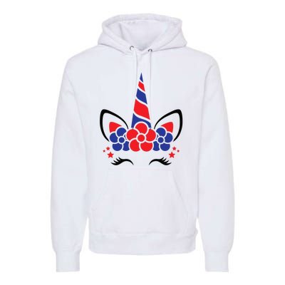 Unicorn 4th Of July Premium Hoodie