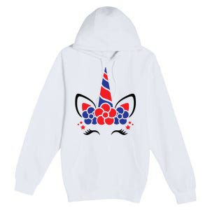 Unicorn 4th Of July Premium Pullover Hoodie