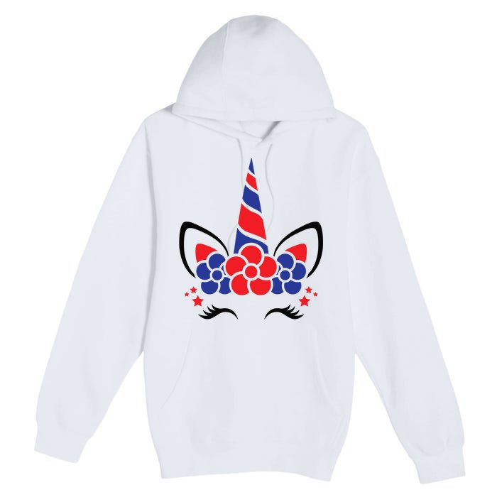 Unicorn 4th Of July Premium Pullover Hoodie