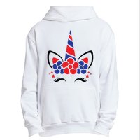 Unicorn 4th Of July Urban Pullover Hoodie