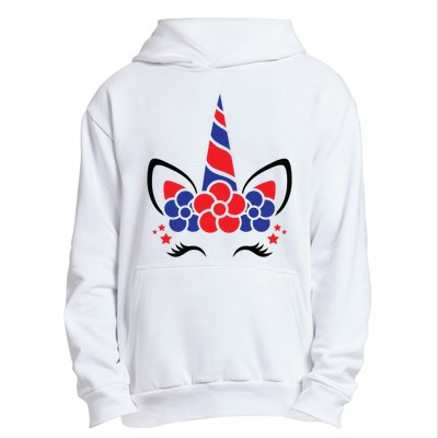 Unicorn 4th Of July Urban Pullover Hoodie