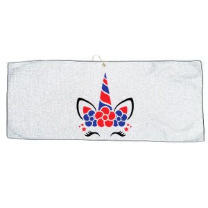 Unicorn 4th Of July Large Microfiber Waffle Golf Towel