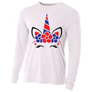 Unicorn 4th Of July Cooling Performance Long Sleeve Crew