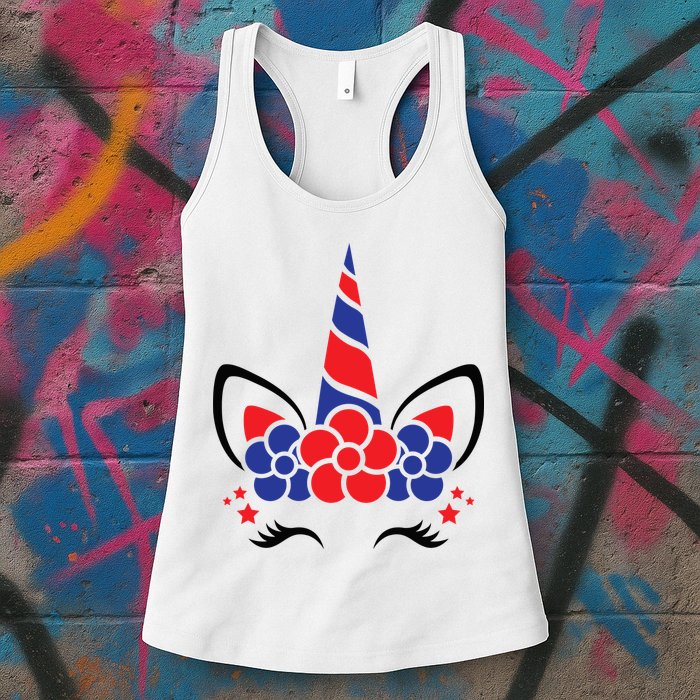 Unicorn 4th Of July Womens Tank Top