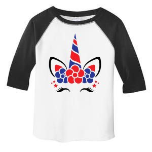 Unicorn 4th Of July Toddler Fine Jersey T-Shirt