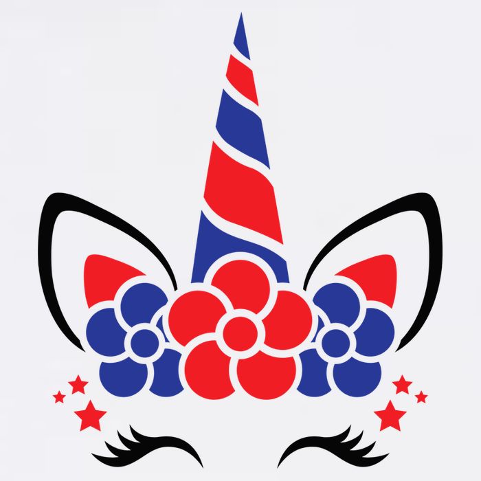 Unicorn 4th Of July Womens T-Shirt