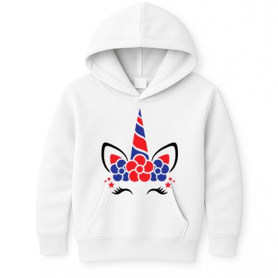 Unicorn 4th Of July Kids Hoodie