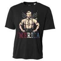 Usa 4th Of July Teddy Roosevelt Cooling Performance Crew T-Shirt