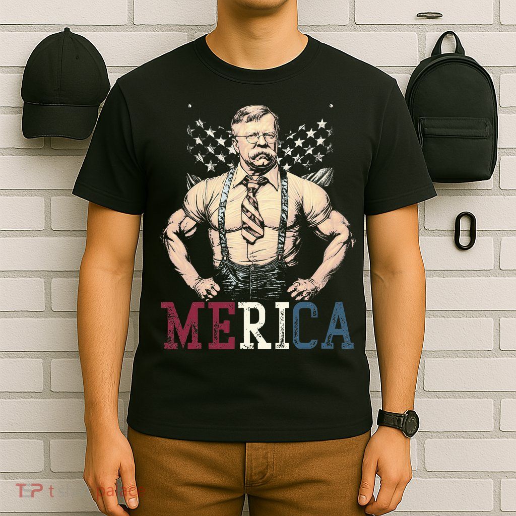 Usa 4th Of July Teddy Roosevelt T-Shirt