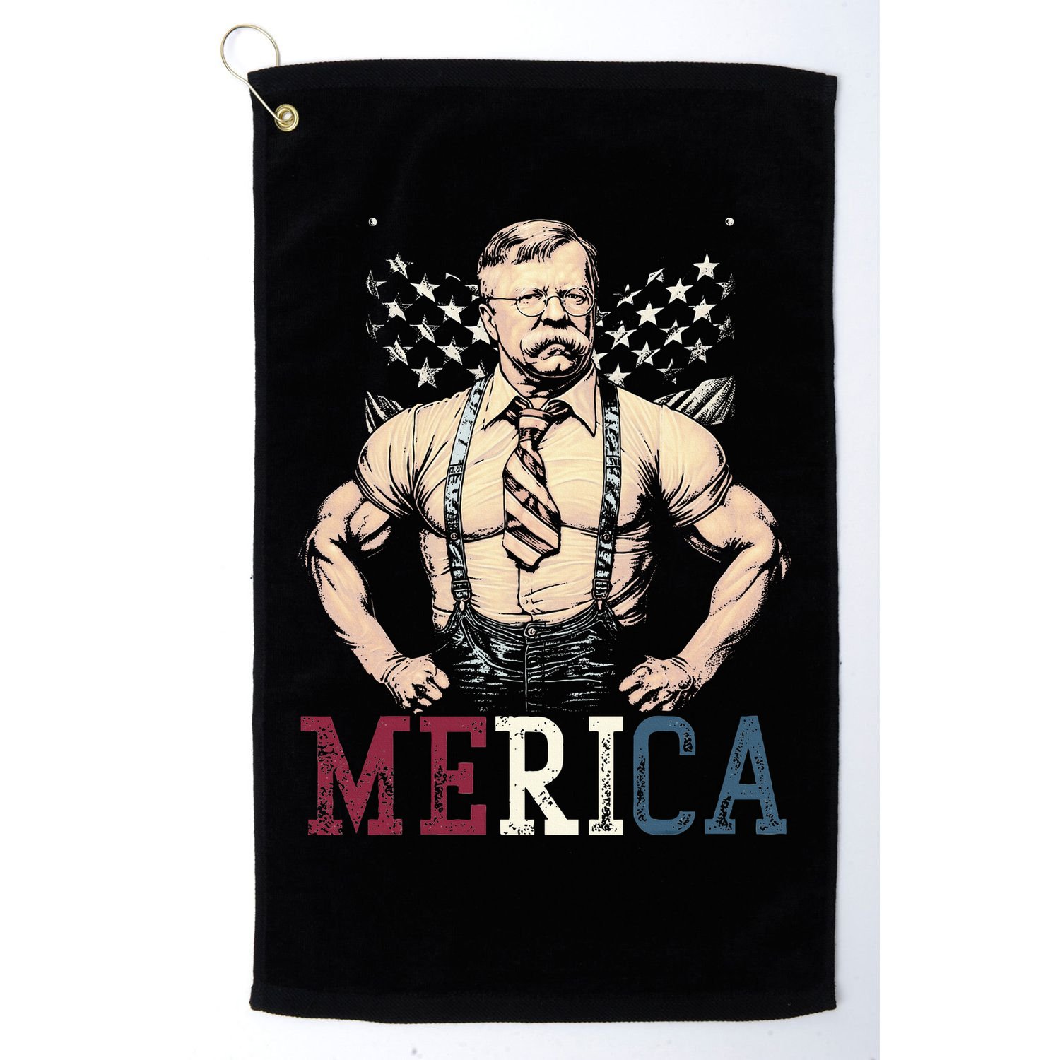 Usa 4th Of July Teddy Roosevelt Golf Towel