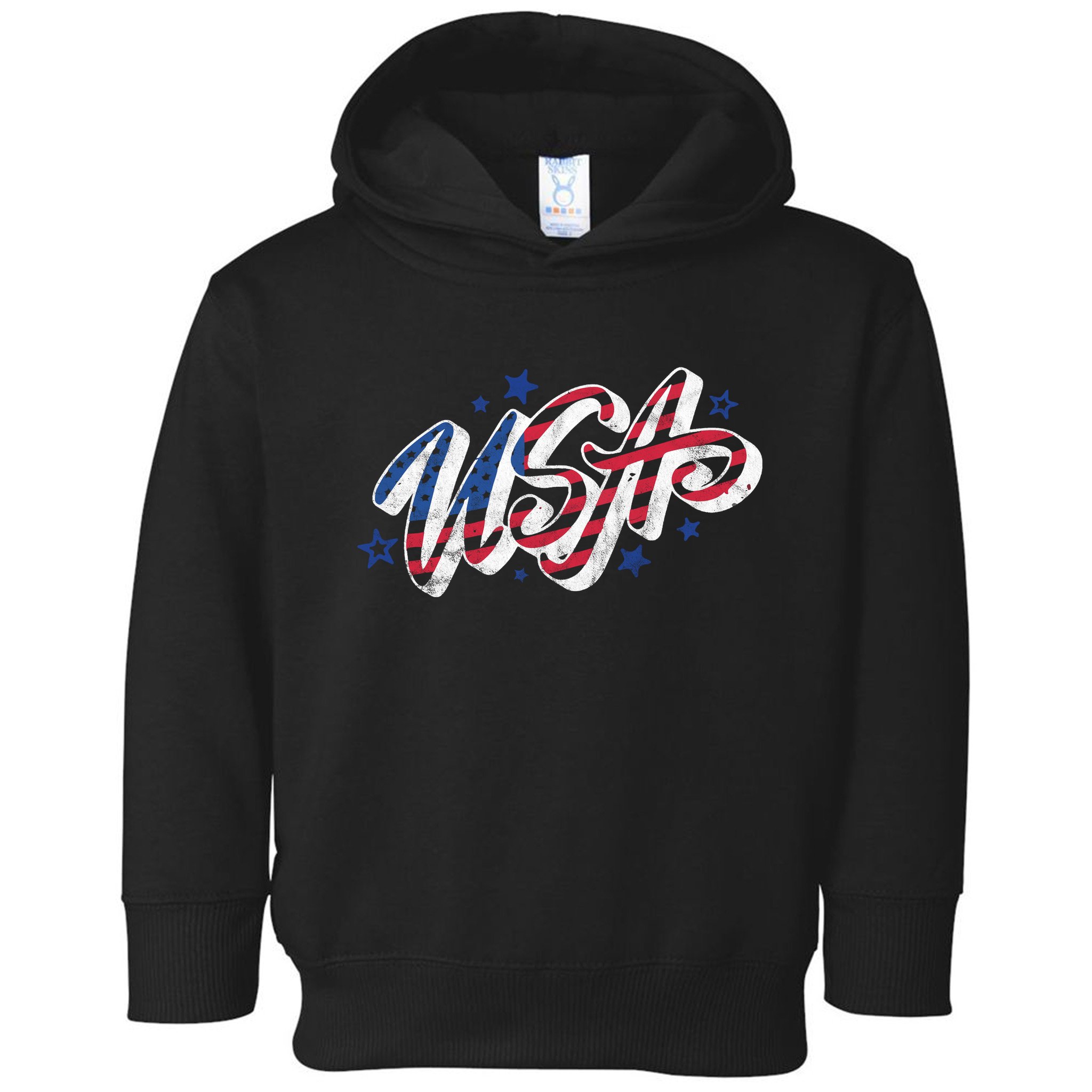 Usa 4th Of July Vintage Star Toddler Hoodie